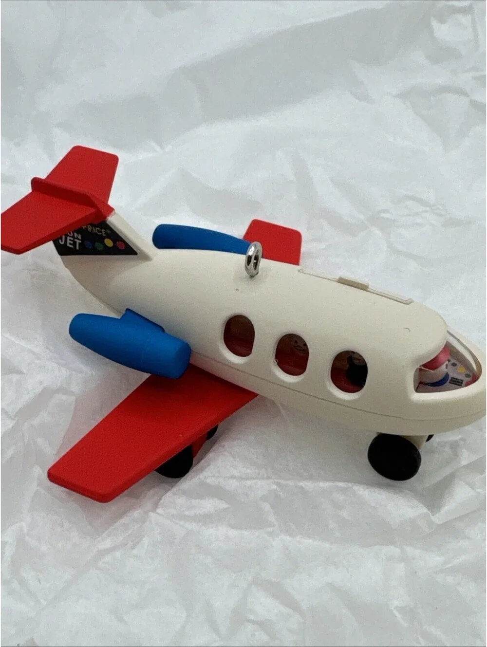 2010 Hallmark Fisher Price Play Family Fun Jet Plane New Vintage Toy Ornament